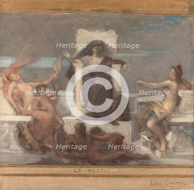 Sketch for the reception hall of the town hall in the 4th arrondissement: Destiny, 1884. Creator: Leon Francois Comerre.