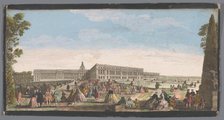 View of the Palace of Versailles seen from the garden, 1700-1799. Creator: Anon.