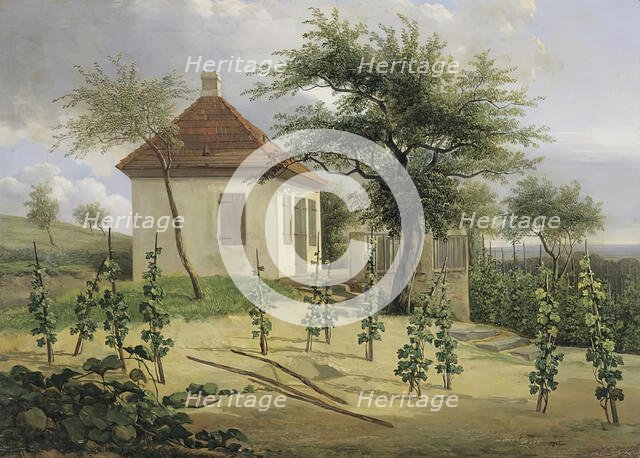 Pavilion on Dr. Körner’s vineyard near Loschwitz, 1828. Creator: Traugott Faber.