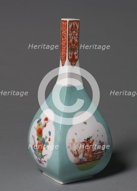 Saki Bottle, c. 1730. Creator: Meissen Porcelain Factory (German); Johann Gregor Herold (German, 1696-1775), probably by.