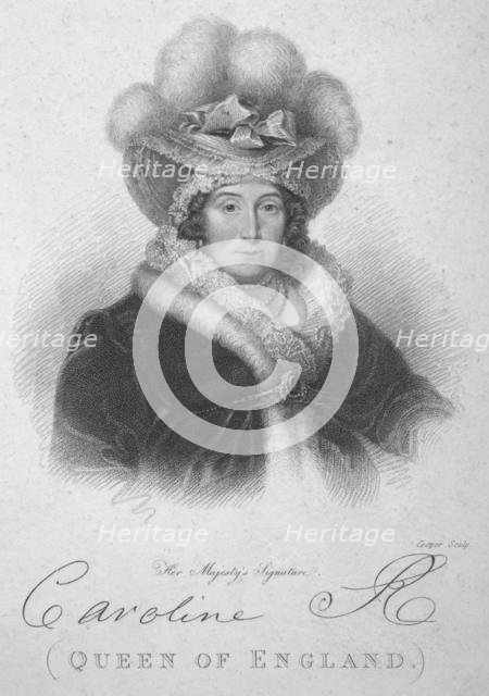'Caroline (Queen of England)', 1820. Creator: Robert Cooper.
