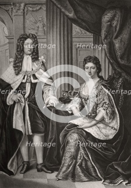 Queen Anne and Prince George of Denmark, late 17th or early 18th century (1906). Artist: Unknown