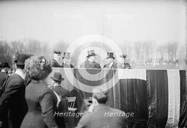 Jules J. Jusserand, Ambassador From France, Soldiers And Sailors Monument, Annapolis, 1911. Creator: Harris & Ewing.
