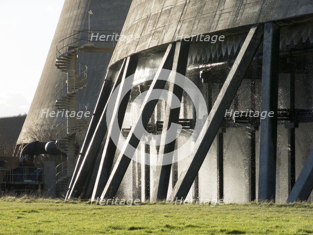 Base of cooling towers, Didcot 'A' Power Station, Power Station Road, Didcot, Oxfordshire, 2013. Artist: Steve Cole.