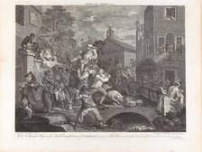 Four Prints of an Election: Chairing the Member, Plate IV, 1758. Creator: Hogarth, William (1697-1764).