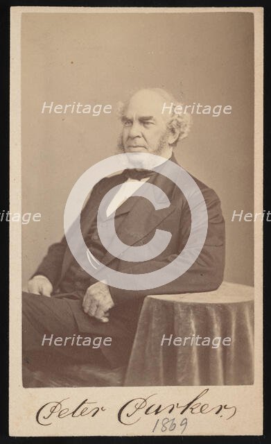 Portrait of Peter Parker (1804-1888), 1869. Creator: Augustus Marshall.