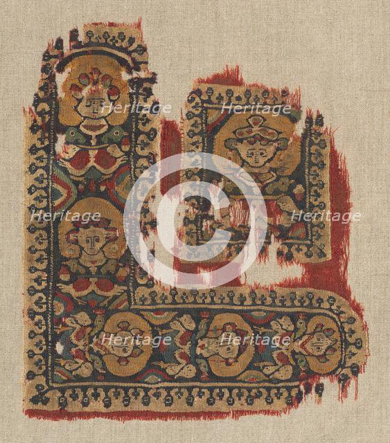 Ornament (Gammadion and Segmentum) from a Tunic, 500s. Creator: Unknown.