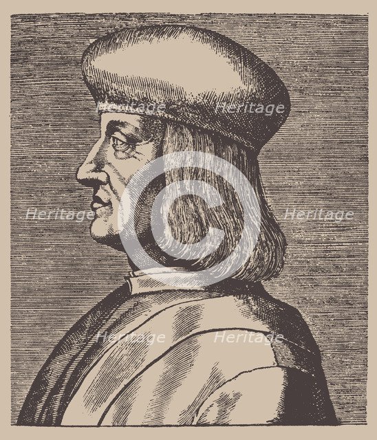 Portrait of Aldus Pius Manutius (1449-1515), 16th century.