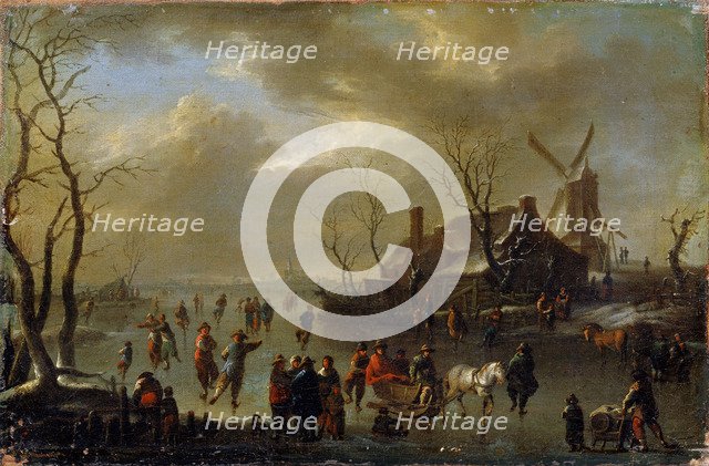 'Winter Landscape', 17th century. Creator: Klaes Molenaer.