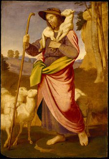The Good Shepherd, Early 1860s. Creator: Overbeck, Johann Friedrich (1789-1869).
