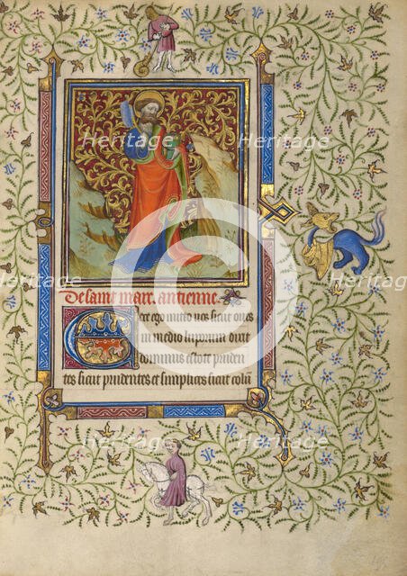 Saint Mark; Book of Hours, about 1410. Creator: Unknown.