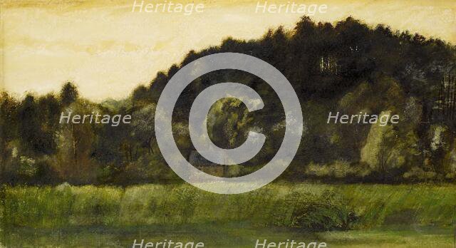 Landscape - Study, mid-late 19th century. Creator: Sir Edward Coley Burne-Jones.