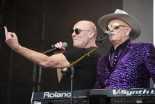 Glenn Gregory and Martyn Ware, Heaven 17 live at Heritage Live, Audley End House, Essex, Aug 2023. Creator: Annapaola Marchesani.