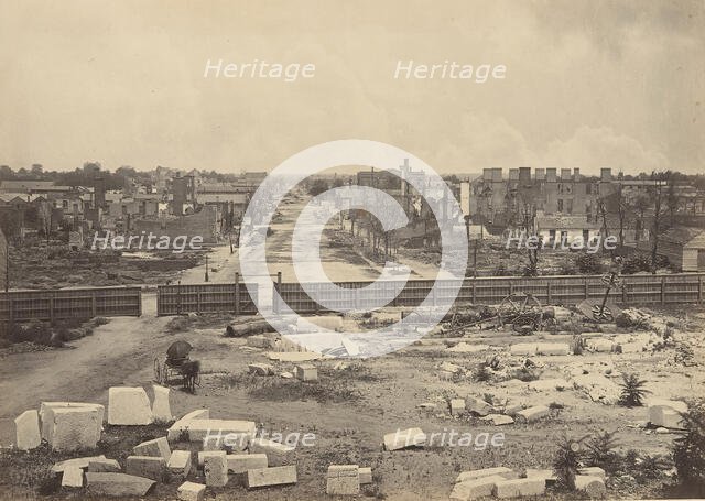 Columbia from the Capitol, 1860s. Creator: George N. Barnard.