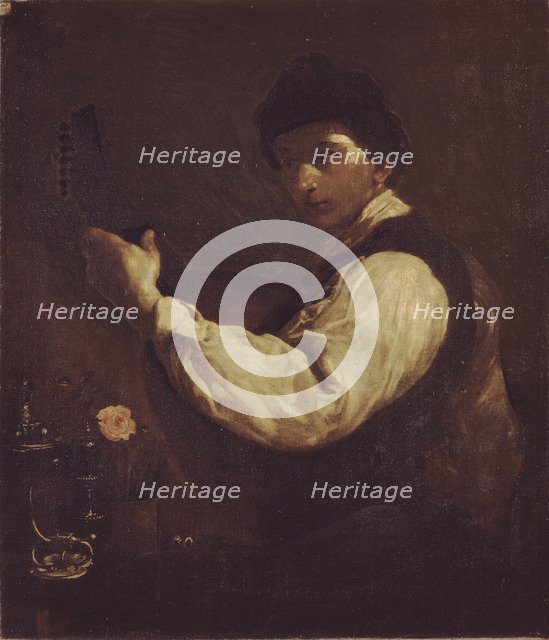 The Luteplayer. Artist: Crespi, Giuseppe Maria (1665-1747)