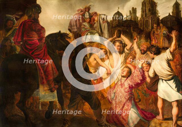 The Stoning of Saint Stephen, 1625. Creator: Rembrandt van Rhijn (1606-1669).