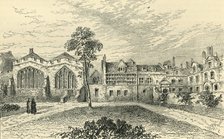 'St. Helen's Priory, and Leathersellers' Hall', c1799, (c1872). Creator: Unknown.