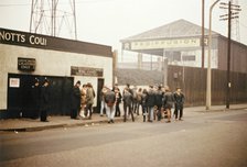 Outside the Notts County football ground, Meadow Lane, Nottingham, Nottinghamshire, 1968. Artist: George L Roberts