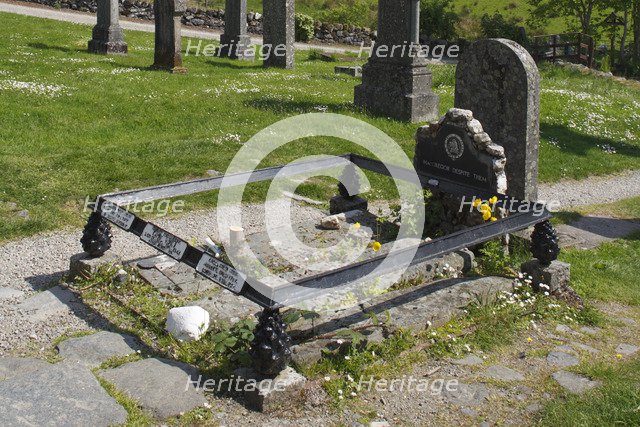Rob Roy's grave at Balquhidder Parish Church, Stirling, Scotland.