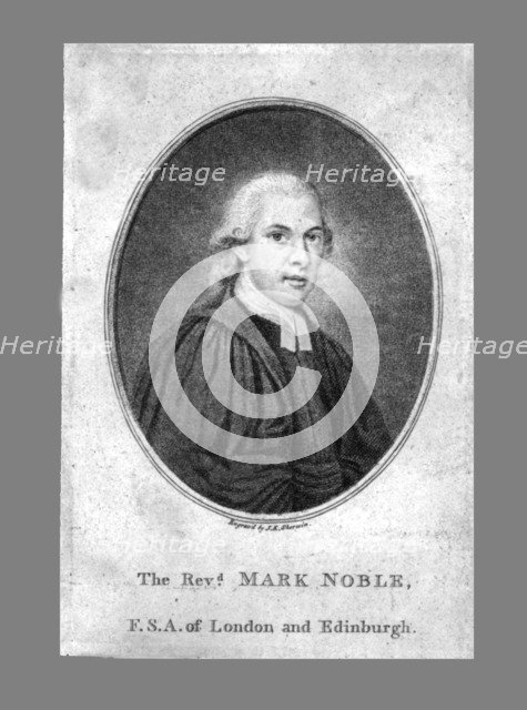 'The Reverend Mark Noble', late 18th century. Creator: John Keyse Sherwin.
