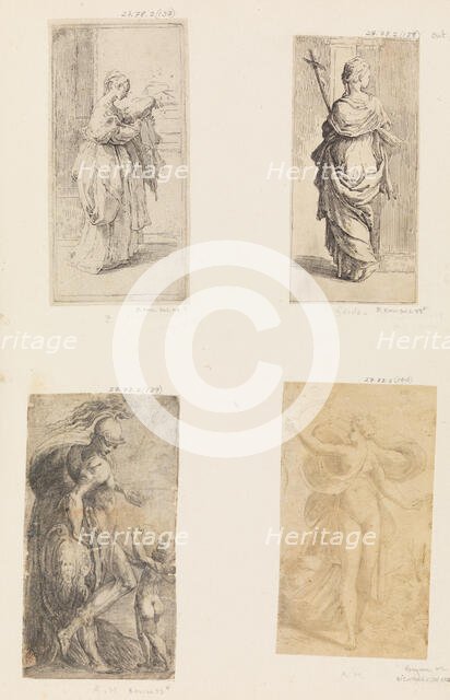 Two women, Mars and Cupid, Diana, ca. 1536-38 (?) . Creator: Andrea Schiavone.