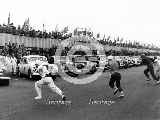 Start of Daily Express Trophy race at Silverstone 1954. Creator: Unknown.