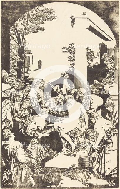 The Raising of Lazarus, 1742. Creator: John Baptist Jackson.
