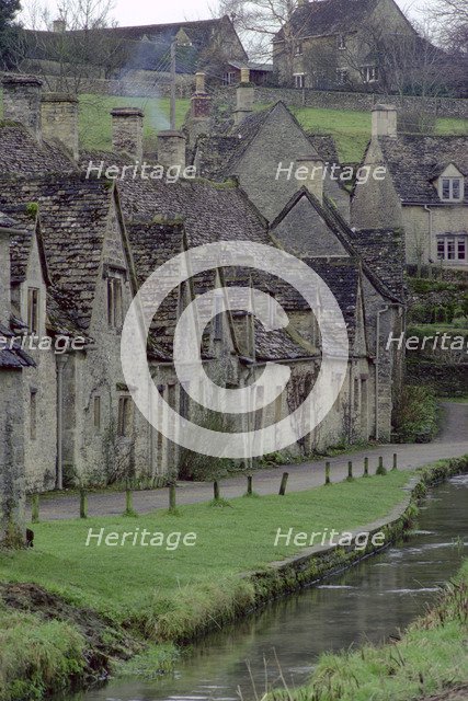 Cotswold stone cottages, Bibury, Gloucestershire. Artist: Tony Evans