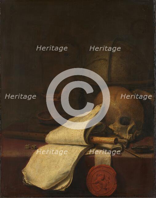 Vanitas Still Life, 1646. Creator: Pieter Symonsz Potter.