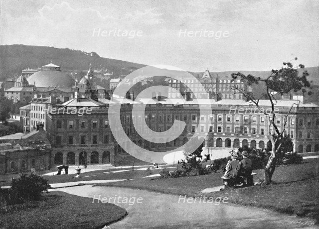 'Buxton: The Crescent', c1896. Artists: John Carr, Valentine & Sons.