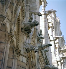 Detail of the north side of Notre Dame, 12th century. Artist: Unknown