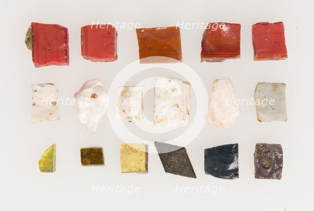 Mosaic Tesserae, Byzantine, 6th-15th century. Creator: Unknown.