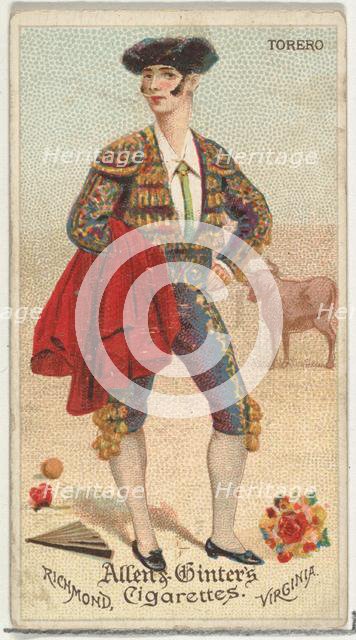 Torero, from World's Dudes series (N31) for Allen & Ginter Cigarettes, 1888. Creator: Allen & Ginter.