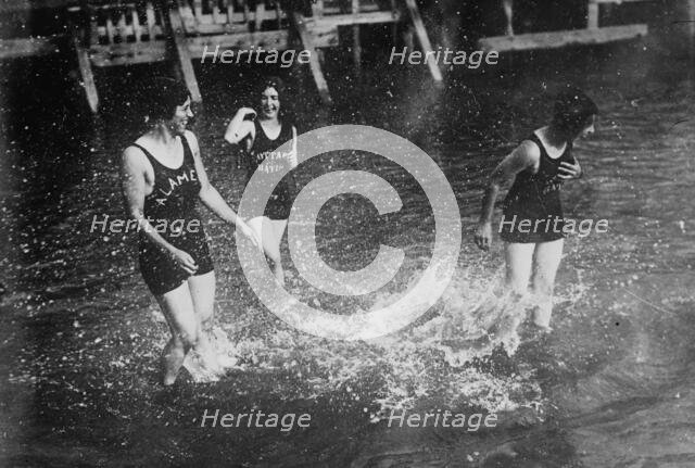 Bathers at Alameda, between c1910 and c1915. Creator: Bain News Service.