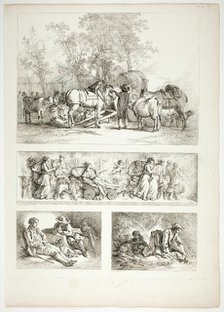 Plate 27 of 38 from Oeuvres de J. B. Huet, 1796–99. Creator: Jean Baptiste Marie Huet.