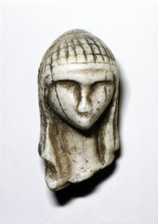 Female Head from Brassempovy, France, Upper Paleolithic, (c20th century). Artist: Unknown.