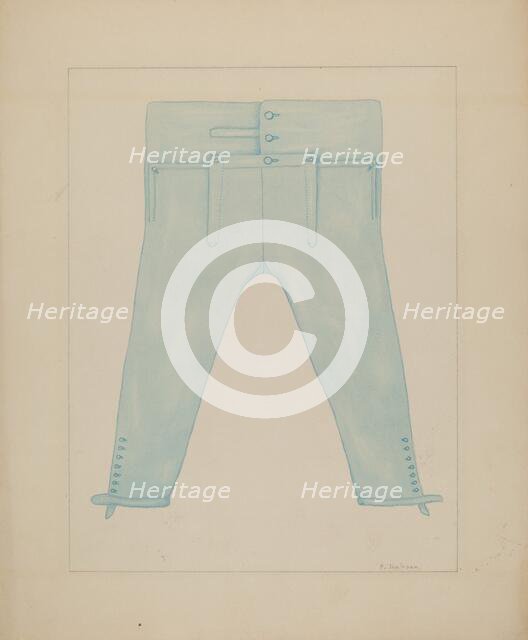 Trousers, c. 1941. Creator: Frederick Jackson.