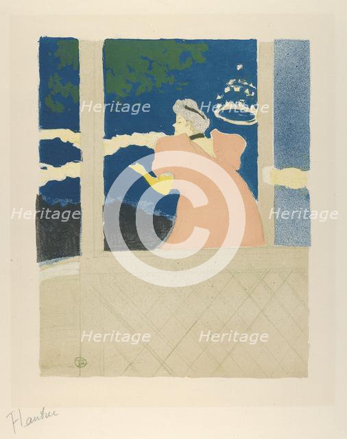 At Les Ambassadeurs (Au Café-Concert / At the Café Concert), 1894., 1894. Creator: Henri de Toulouse-Lautrec.