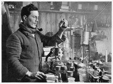 'Dr Atkinson in his Laboratory', 1911-1912. Artist: Herbert Ponting