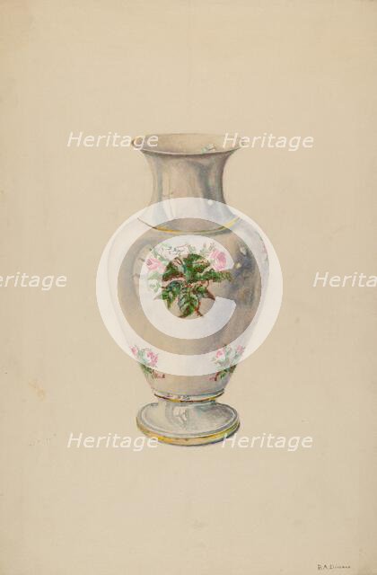 Vase, c. 1938. Creator: Byron Dingman.