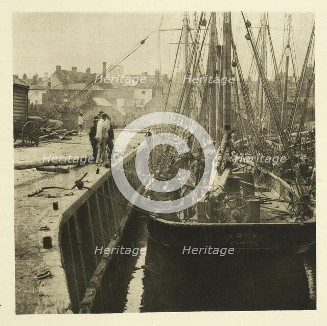 In Dock, 1887. Creator: Peter Henry Emerson.
