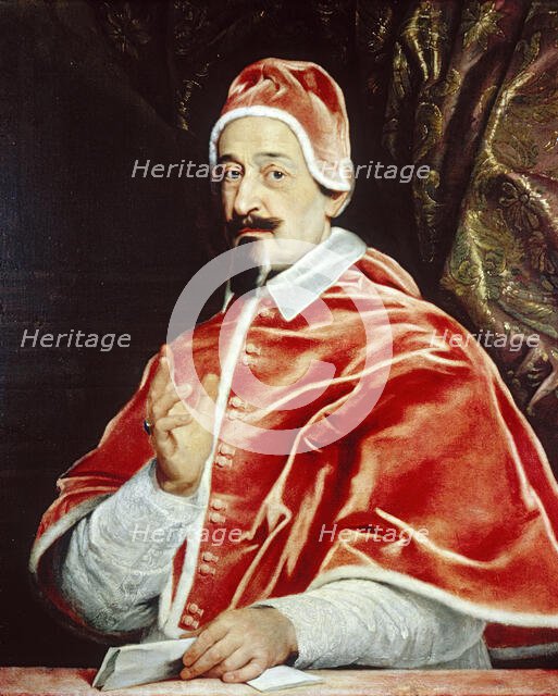 Portrait of Pope Alexander VII (Fabio Chigi), c1667. Creator: Workshop of Giovanni Battista Gaulli.