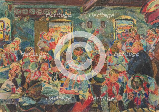 Study for the Painting Wedding II., around 1930. Creator: Gustav Mally.