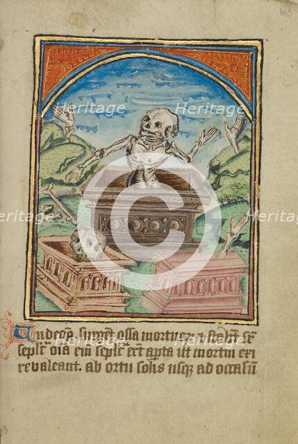 The Eleventh Sign before the Day of Judgment; Illustrated Vita Christi..., about 1480-1490. Creator: Unknown.