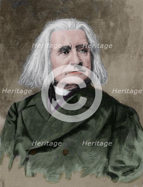 Franz Liszt (1811-1886), Hungarian composer and virtuoso pianist, 1886.  Creator: Unknown.