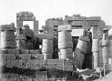 Exterior of the Hypostyle hall, temple of Amun-Re, Karnak, Egypt, 1878. Artist: Unknown