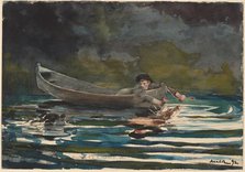 Sketch for "Hound and Hunter", 1891/1892. Creator: Winslow Homer.