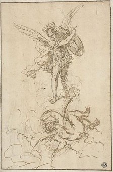 Saint Michael Conquering Satan, n.d. Creator: Antonio Consetti.