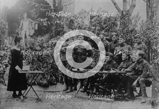 Learning French at Grenoble, between c1915 and c1920. Creator: Bain News Service.