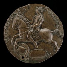 Marcus Croto Riding [reverse], fourth quarter 15th century. Creator: Antonio Averlino.